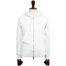 画像をギャラリービューアに読み込む, Seagreen(シーグリーン)BIG WAFFLE HOODIE ビッグ ワッフル ダブルジップアップ パーカー【ホワイト】国内正規品