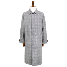 画像をギャラリービューアに読み込む, ES:S(エス)シェットランドウール グレンチェック ステンカラーコート【ブラック×ホワイト】国内正規品