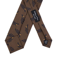 画像をギャラリービューアに読み込む, HOLLIDAY&BROWN(ホリデーアンドブラウン)シルク タイ【ブラウン】国内正規品