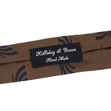 画像をギャラリービューアに読み込む, HOLLIDAY&BROWN(ホリデーアンドブラウン)シルク タイ【ブラウン】国内正規品