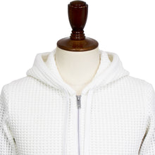 画像をギャラリービューアに読み込む, Seagreen(シーグリーン)BIG WAFFLE HOODIE ビッグ ワッフル ダブルジップアップ パーカー【ホワイト】国内正規品