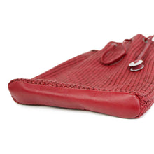 画像をギャラリービューアに読み込む, FATTORIA del CUOIO(ファットリアデルクオーイオ)イントレチャート 巾着 レザーバッグ【レッド】国内正規品