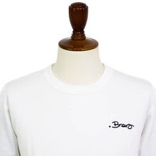 画像をギャラリービューアに読み込む, dotBravo(ドットブラーボ)ワンポイント ヘビーオンス クルーネック Tシャツ【ホワイト】国内正規品