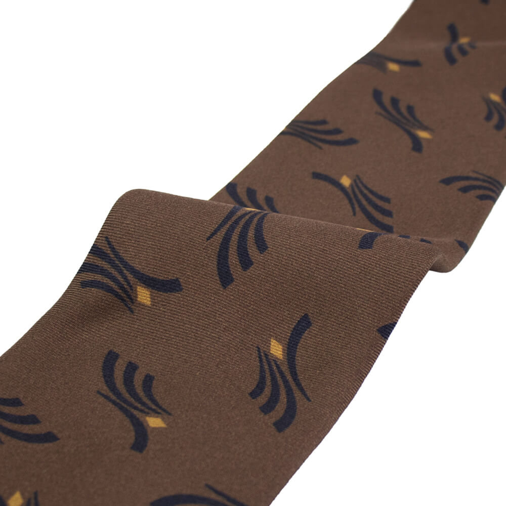 HOLLIDAY&BROWN(ホリデーアンドブラウン)シルク タイ【ブラウン】国内正規品