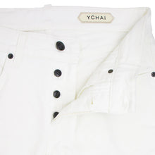 画像をギャラリービューアに読み込む, YCHAI(イカイ)PANATELA ホワイト 5ポケット ストレッチ ウォッシュドデニム【ホワイト】国内正規品