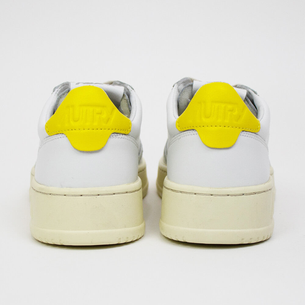 AUTRY(オートリー)MEDALIST メダリスト ローカット レザー スニーカー AULM-LL30【ホワイト×イエロー】国内正規品