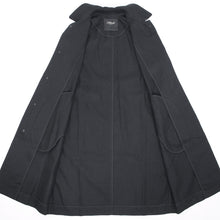 画像をギャラリービューアに読み込む, Solleciti(ソレシティ)コットンツイル ベルテッド バルカラー コート【ブラック】国内正規品