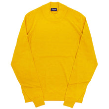 画像をギャラリービューアに読み込む, Drumohr(ドルモア)ハイゲージ モックネック ウール ニット【イエロー】国内正規品