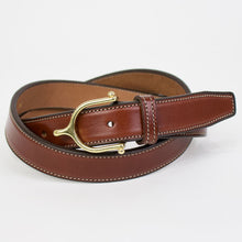 画像をギャラリービューアに読み込む, TORY LEATHER(トリー レザー)BRASS SPUR BUCKEL 1 ブラウドルレザー ベルト【ブラウン】国内正規品