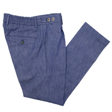 画像をギャラリービューアに読み込む, BERWICH(ベルウィッチ)BERTO / ベルト 1プリーツ ストレッチ パンツ TS1535X【ブルー】国内正規品