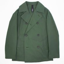 画像をギャラリービューアに読み込む, hevo(イーヴォ)TRANI トラーニ ポリエステル コットン ショート丈 ピーコート / ピージャケット【カーキ】国内正規品