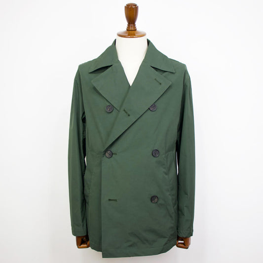 hevo(イーヴォ)TRANI トラーニ ポリエステル コットン ショート丈 ピーコート / ピージャケット【カーキ】国内正規品