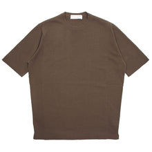 画像をギャラリービューアに読み込む, FILIPPO DE LAURENTIIS(フィリッポ デ ローレンティス)ニットTシャツ【ブラウン】