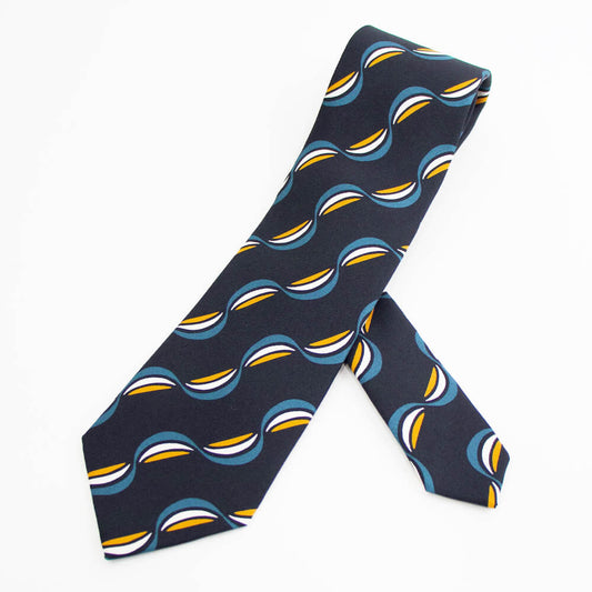 HOLLIDAY&BROWN(ホリデーアンドブラウン)ハンドメイド シルク タイ【ダークネイビー】国内正規品