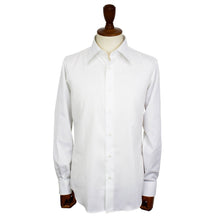 画像をギャラリービューアに読み込む, BRUNO(ブルーノ)セミワイドカラー オックスフォード ドレス シャツ 形態安定加工【ホワイト】