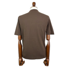 画像をギャラリービューアに読み込む, FILIPPO DE LAURENTIIS(フィリッポ デ ローレンティス)ニットTシャツ【ブラウン】