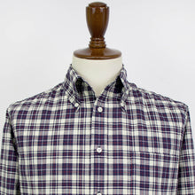 画像をギャラリービューアに読み込む, INDIVIDUALIZED SHIRTS(インディヴィジュアライズド シャツ)STANDARD FIT スタンダードフィット チェック柄 ボタンダウン コットン シャツ【ネイビー×アイボリー×レッド】国内正規品