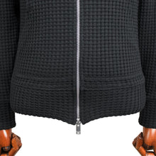 画像をギャラリービューアに読み込む, Seagreen(シーグリーン)BIG WAFFLE HOODIE ビッグ ワッフル ダブルジップアップ パーカー【ブラック】国内正規品