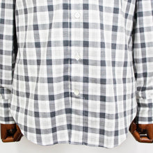 画像をギャラリービューアに読み込む, giannetto(ジャンネット)Vinci fit ヴィンチフィット ブロックチェック柄 カッタウェイカラー コットン シャツ【ブラック×ホワイト】国内正規品