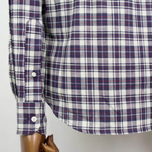 画像をギャラリービューアに読み込む, INDIVIDUALIZED SHIRTS(インディヴィジュアライズド シャツ)STANDARD FIT スタンダードフィット チェック柄 ボタンダウン コットン シャツ【ネイビー×アイボリー×レッド】国内正規品