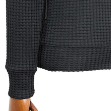 画像をギャラリービューアに読み込む, Seagreen(シーグリーン)BIG WAFFLE HOODIE ビッグ ワッフル ダブルジップアップ パーカー【ブラック】国内正規品