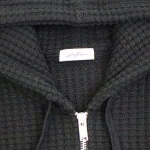 画像をギャラリービューアに読み込む, Seagreen(シーグリーン)BIG WAFFLE HOODIE ビッグ ワッフル ダブルジップアップ パーカー【ブラック】国内正規品