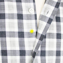 画像をギャラリービューアに読み込む, giannetto(ジャンネット)Vinci fit ヴィンチフィット ブロックチェック柄 カッタウェイカラー コットン シャツ【ブラック×ホワイト】国内正規品
