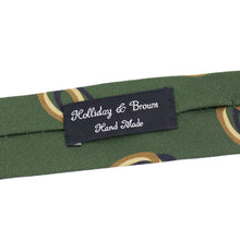 画像をギャラリービューアに読み込む, HOLLIDAY&BROWN(ホリデーアンドブラウン)シルク タイ【グリーン】国内正規品