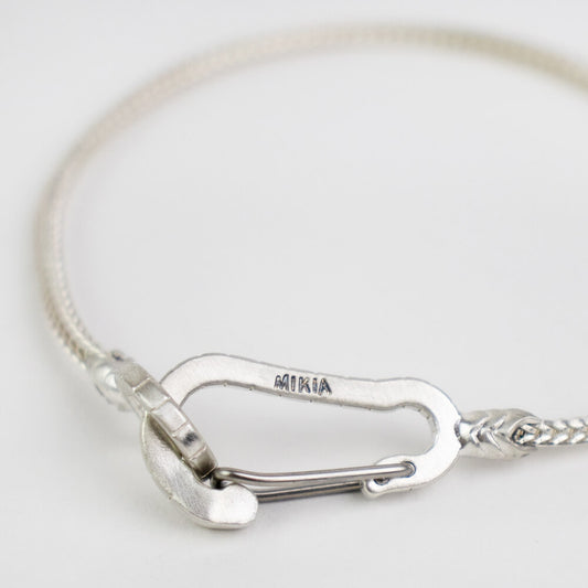 MIKIA(ミキア)Silver925 Snake Karabiner Bracelets シルバー925 スネーク カラビナ ブレスレット【シルバー】国内正規品
