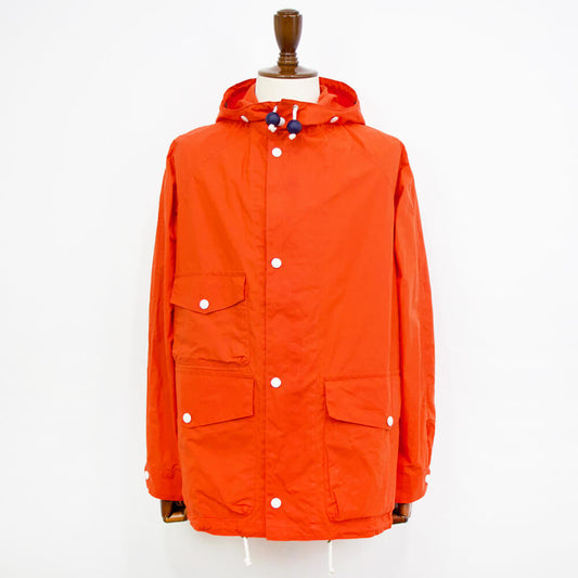 l'impermeabile(リンペルメアビレ)COLORADO コロラド 撥水高密度 ワックスドコットン マウンテンパーカー【オレンジ】国内正規品