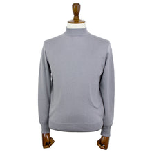 画像をギャラリービューアに読み込む, Blu Bre(ブルブレ)コットンモックネック ロングスリーブ ハイゲージ ニット【グレー】国内正規品
