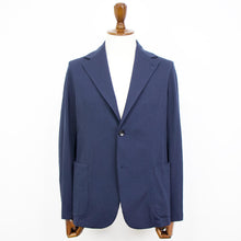 画像をギャラリービューアに読み込む, Finjack(フィンジャック)シアサッカー 2つボタン シングル シャツ ジャケット【ネイビー】国内正規品