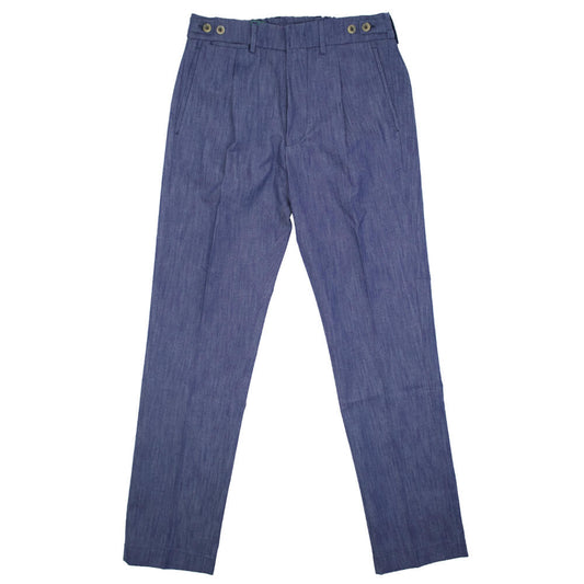 BERWICH(ベルウィッチ)BERTO / ベルト 1プリーツ ストレッチ パンツ TS1535X【ブルー】国内正規品