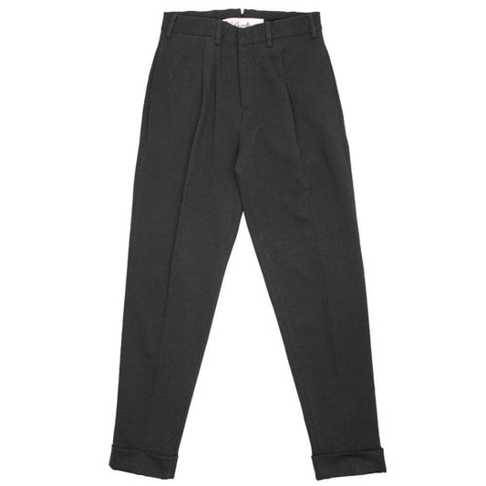 BORELIO(ボレリオ)ワンプリーツ テーパード パンツ スラックス【チャコールグレー】国内正規品