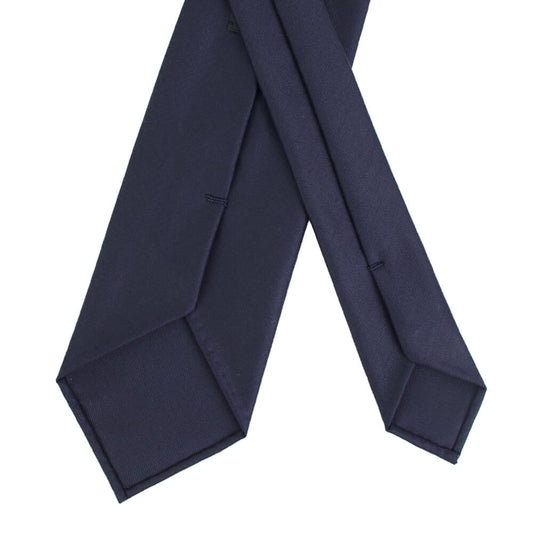 BRUNO(ブルーノ)スフォデラートトレピエゲ ウールタイ DORMEUIL ドーメル 生地使用 トレピエゲ 三つ折り ウール ネクタイ【ネイビー】正規販売店