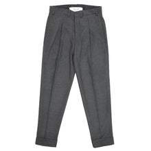 画像をギャラリービューアに読み込む, BORELIO(ボレリオ)ワンプリーツ テーパード パンツ スラックス【ミディアムグレー】国内正規品