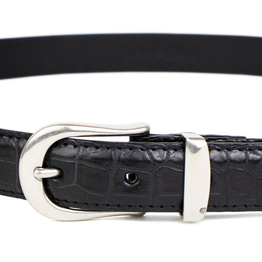 THE SOLE(ザソール)クロコダイル ブラック プンターレベルト【ブラック】
