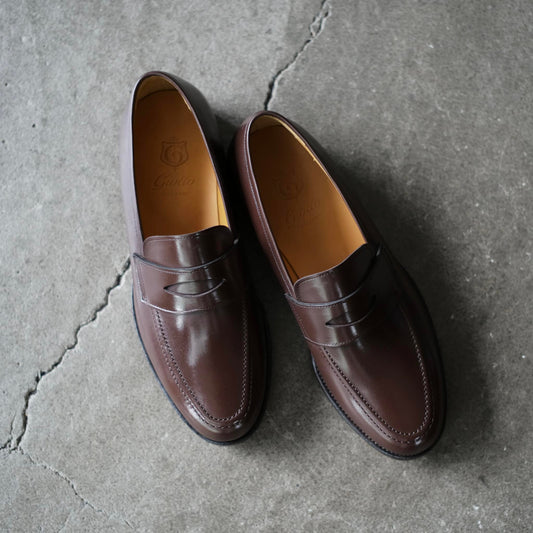 Giotto(ジオット)カーフ シャトーブリアン コインローファー【ブラウン】