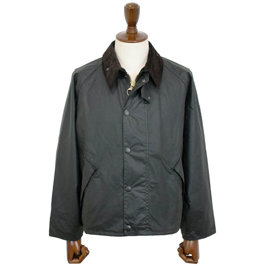 Barbour(バブアー)TRANSPORT WAX / トランスポートワックス MWX1678 ショート丈 オイルド ジャケット ガーメント付【グリーン】国内正規品