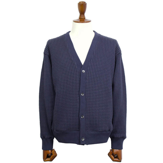 Seagreen(シーグリーン)BIG WAFFLE CARDIGAN ビッグ ワッフル カーディガン【ネイビー】国内正規品