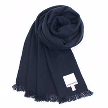 画像をギャラリービューアに読み込む, upper hights(アッパーハイツ)カシミヤ ストール【ネイビー】国内正規品
