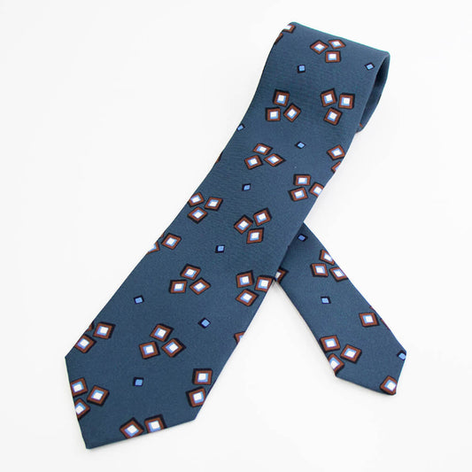 HOLLIDAY&BROWN(ホリデーアンドブラウン)ハンドメイド シルク タイ【ブルーグリーン系】国内正規品