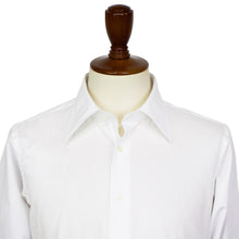 画像をギャラリービューアに読み込む, BRUNO(ブルーノ)セミワイドカラー ブロード ドレス シャツ【ホワイト】