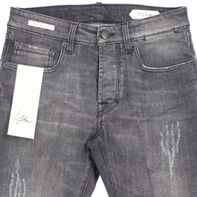 画像をギャラリービューアに読み込む, YCHAI(イカイ)PANATELA ブラックダメージ 5ポケット ストレッチ ウォッシュドデニム【ブラック】国内正規品