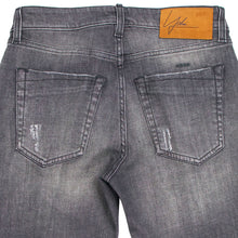 画像をギャラリービューアに読み込む, YCHAI(イカイ)PANATELA ブラックダメージ 5ポケット ストレッチ ウォッシュドデニム【ブラック】国内正規品