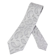画像をギャラリービューアに読み込む, HOLLIDAY&BROWN(ホリデーアンドブラウン)シルク タイ【シルバー】国内正規品