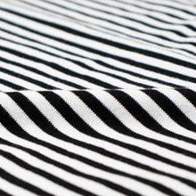 画像をギャラリービューアに読み込む, FILIPPO DE LAURENTIIS(フィリッポ デ ローレンティス)ボーダー柄 ハイゲージ コットン ニット Tシャツ【ブラック×ホワイト】国内正規品