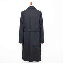 画像をギャラリービューアに読み込む, Solleciti(ソレシティ)コットンツイル ベルテッド バルカラー コート【ブラック】国内正規品
