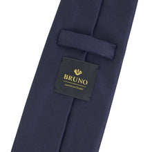 画像をギャラリービューアに読み込む, BRUNO(ブルーノ)スフォデラートトレピエゲ ウールタイ DORMEUIL ドーメル 生地使用 トレピエゲ 三つ折り ウール ネクタイ【ネイビー】正規販売店