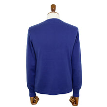 画像をギャラリービューアに読み込む, Blu Bre(ブルブレ)コットン クルーネック ロングスリーブ ニットTシャツ【モルジブブルー】国内正規品